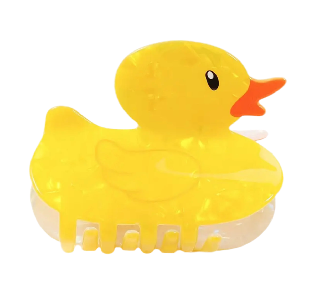 Pince à cheveux Canard Jaune