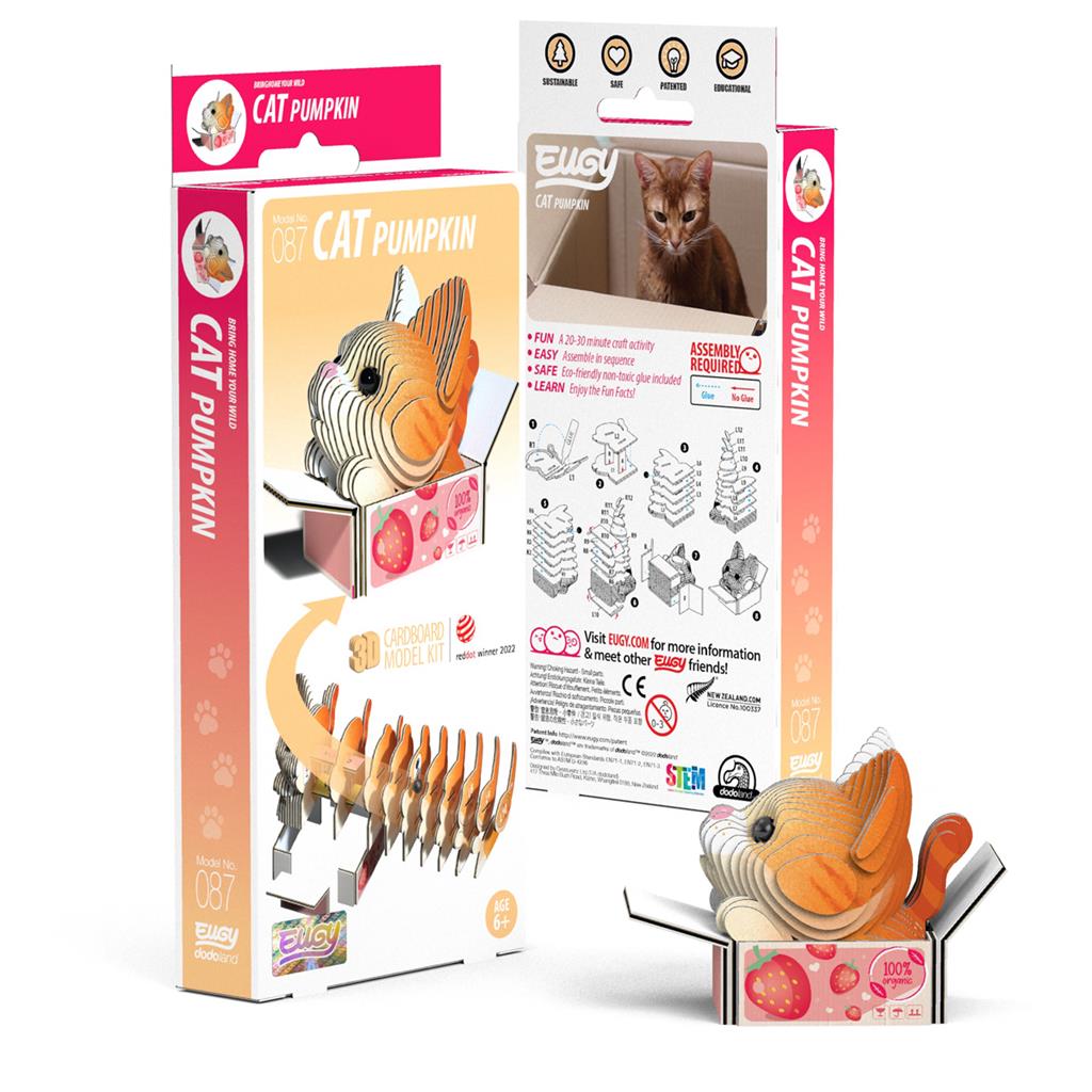 EUGY 3D - Katzen - Kürbis