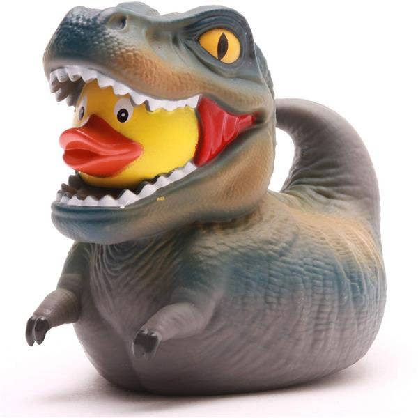 Canard de bain T-Rex - gris - canard en caoutchouc