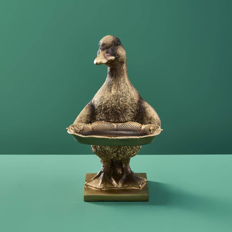 Porte-cartes Canard Or, Résine