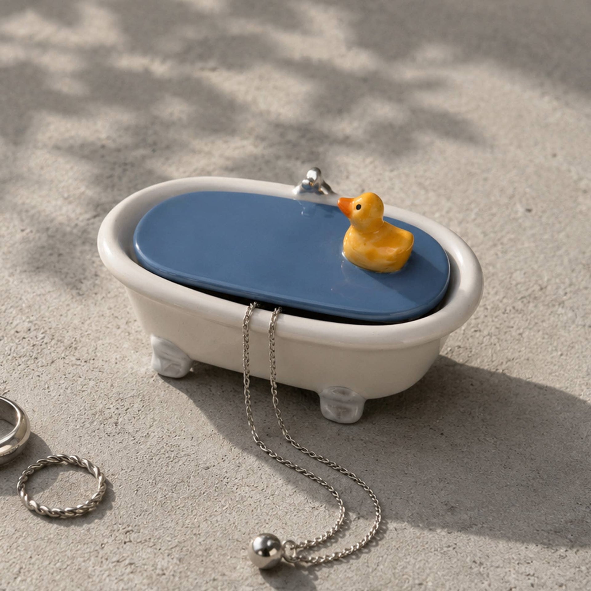 Boîte à Bijoux Canard dans le Bain