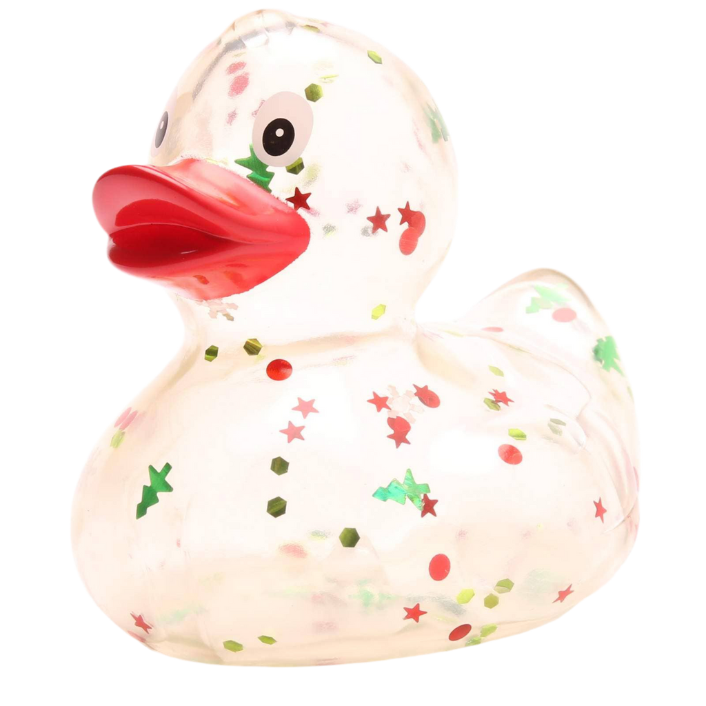 Canard Classique à paillettes de Noël Rouge