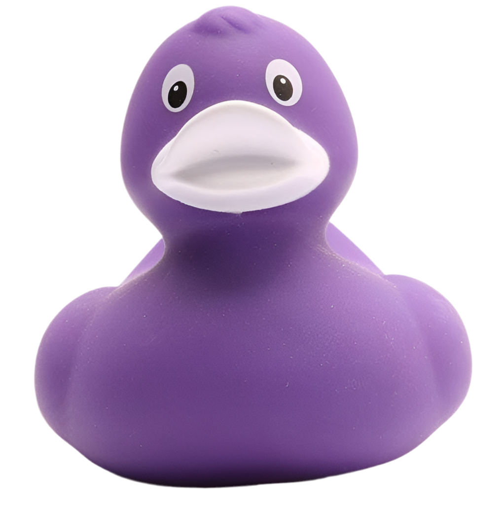Klassische lila Ente
