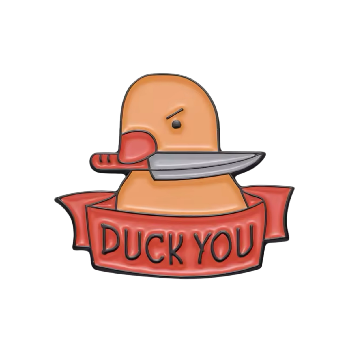 Yellow Duck Pin "Duck You"