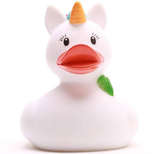 White Rainbow Unicorn Duck