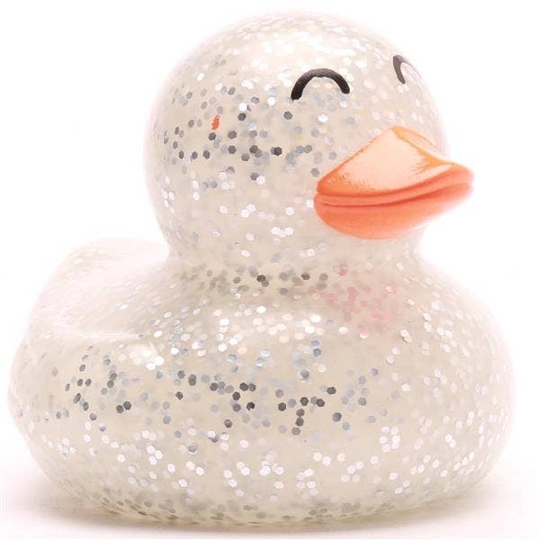 Glitzer-Ente – Silber