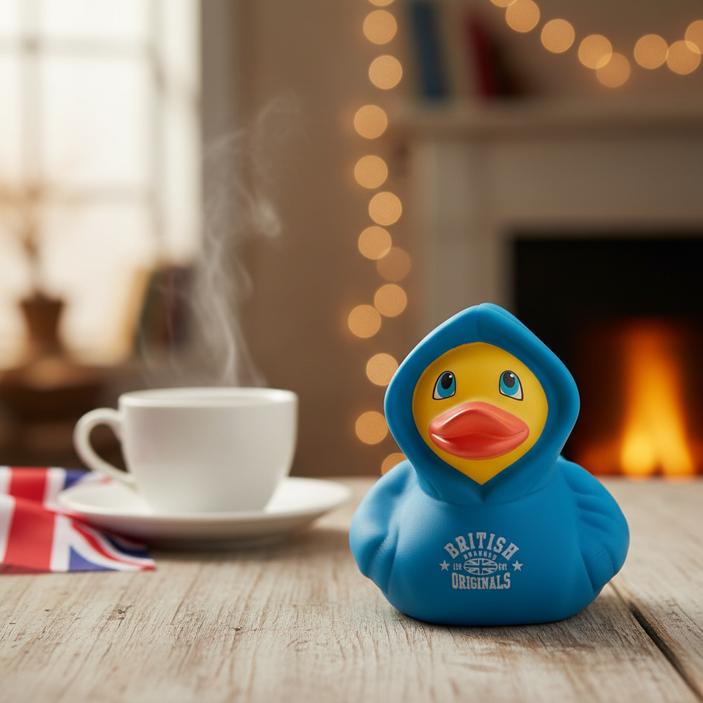 British Duck Hoodie - Blau