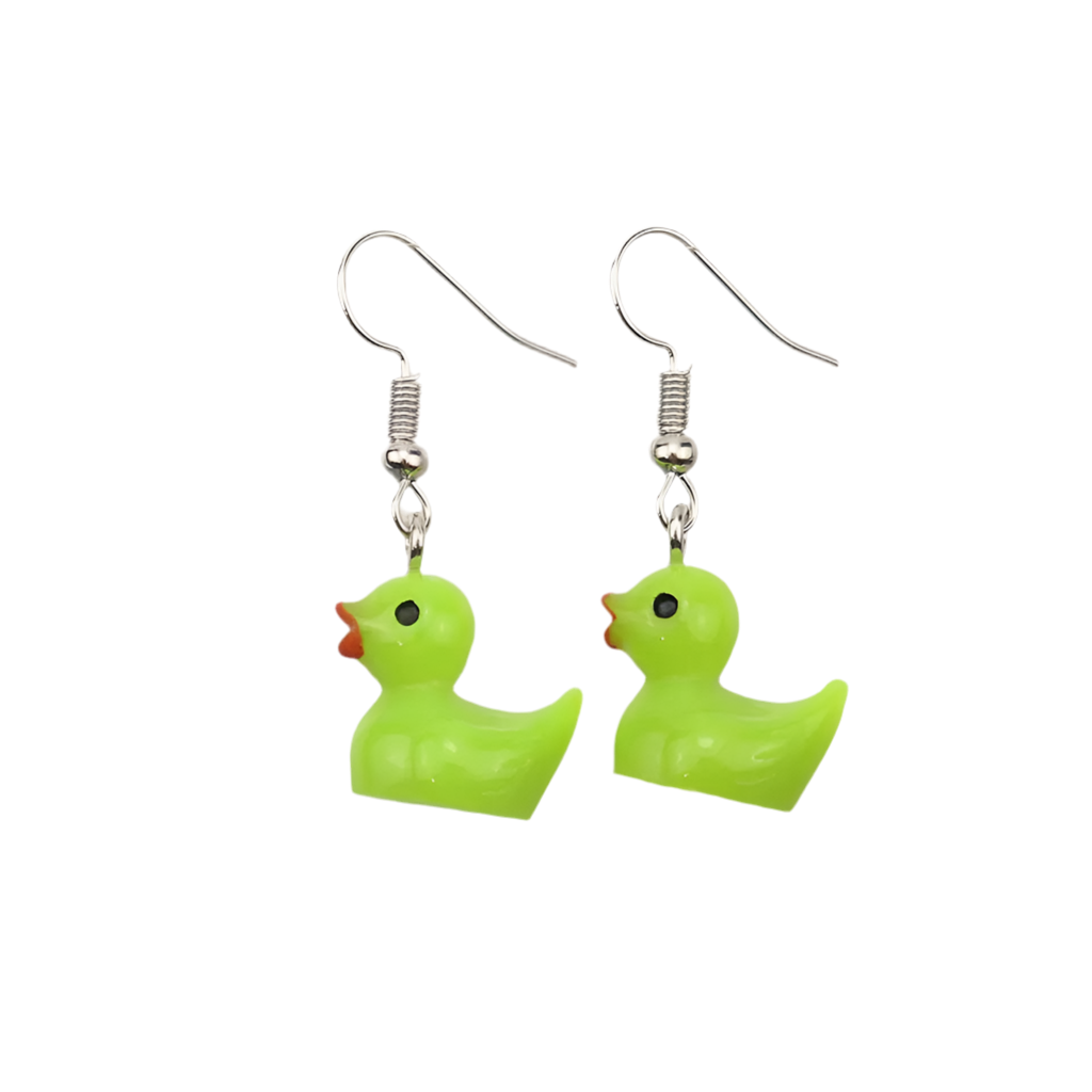 Duck earrings