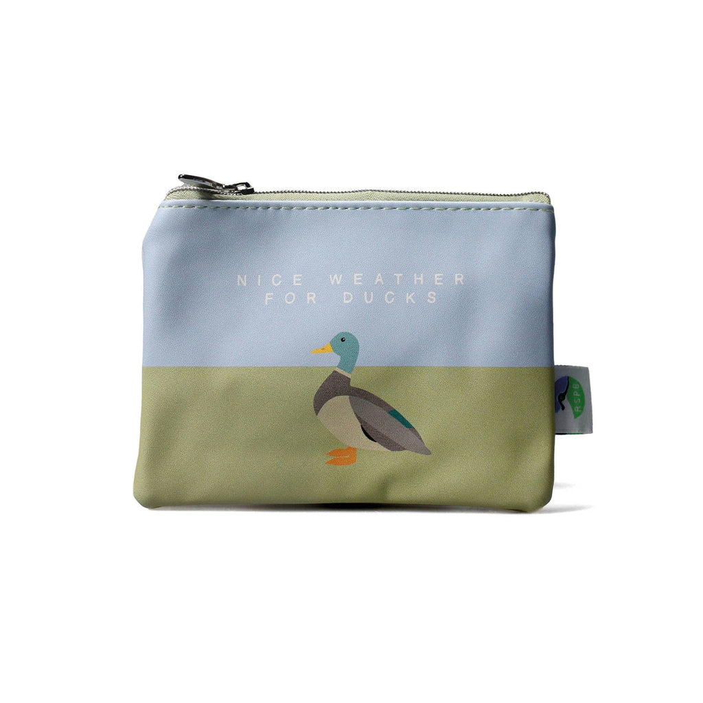 Mallard Duck Zipped Coin Purse
