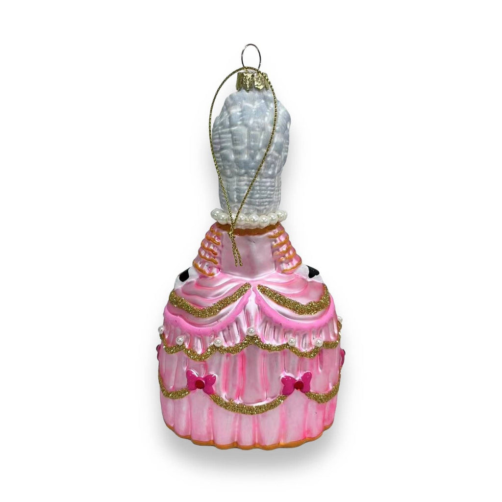 Boule de Noël Chat Tuxedo Marie Antoinette “Let Them Eat”