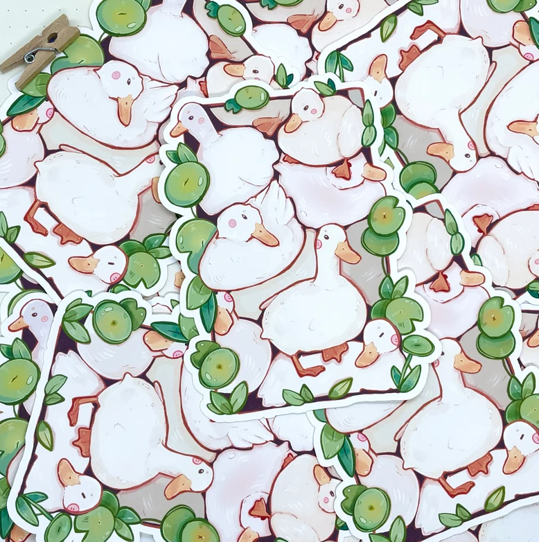 autocollant-pile-de-canards-bubblesartcraft
