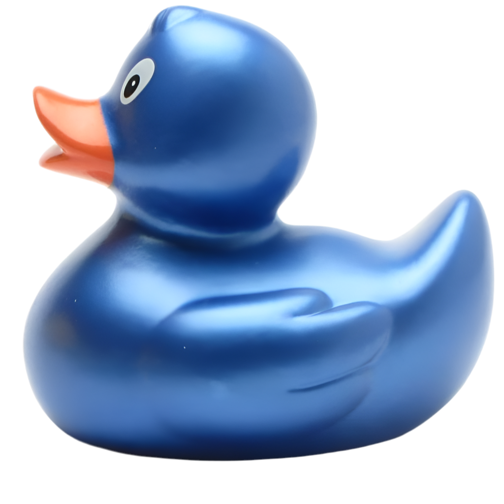 Metallic Blaue Ente