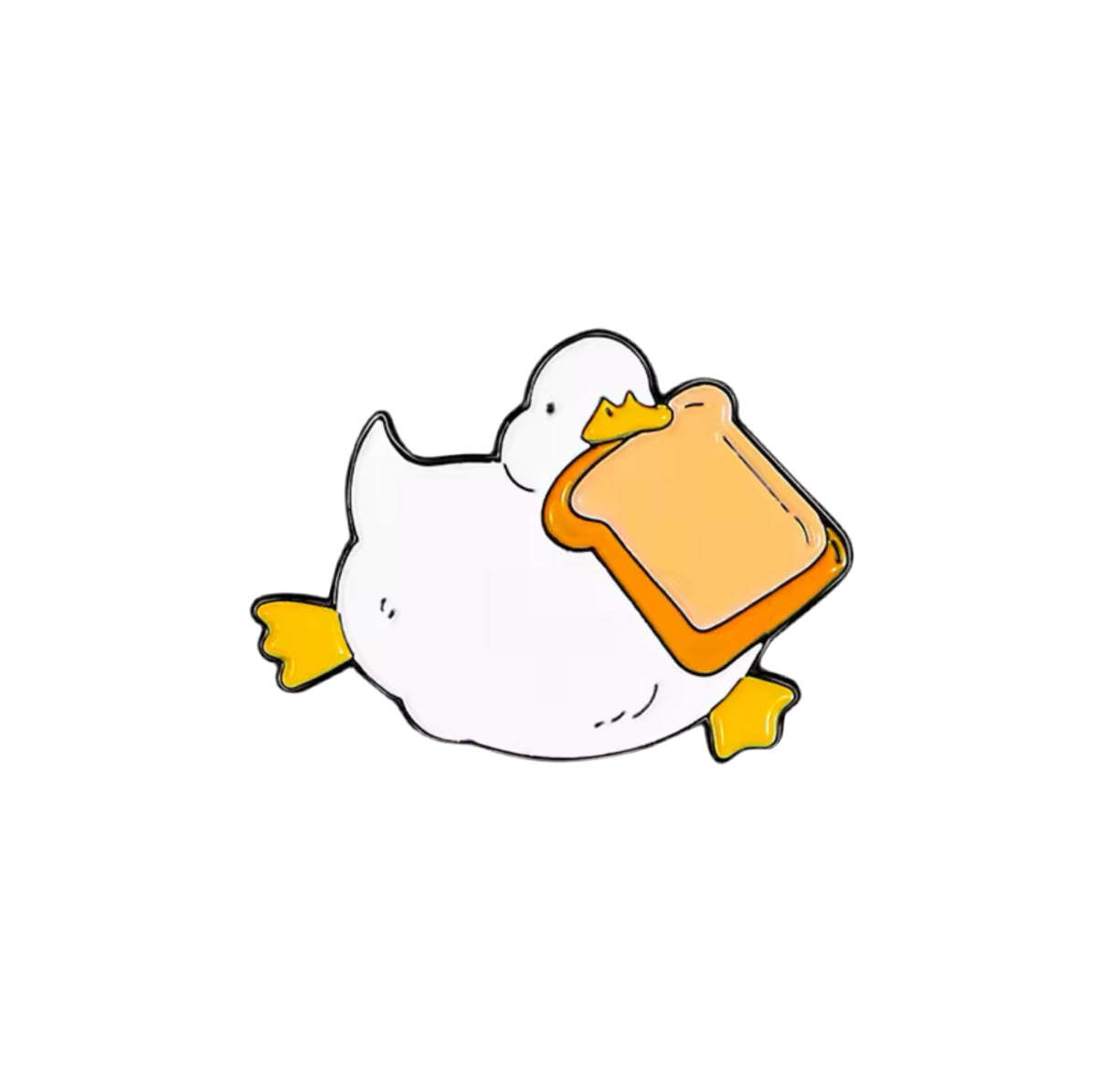Pin's Canard Blanc Pain de mie