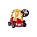 "Honk Honk" Gans im Auto Button