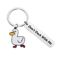 porte cles canard blanc don t duck with me