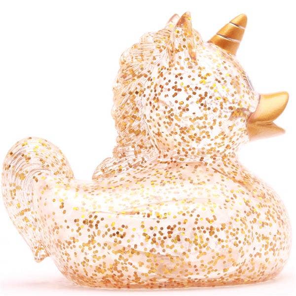 Goldglitzerndes Einhorn-Entchen