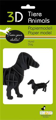 Modèle En Papier 3D - Teckel