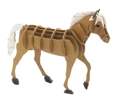 Modèle En Papier 3D - Cheval Haflinger