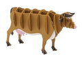 Modèle En Papier 3D - Vache Brune
