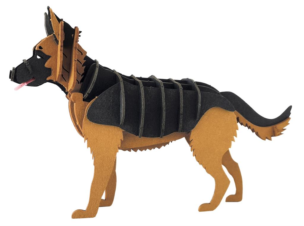 Modèle En Papier 3D - Berger Allemand