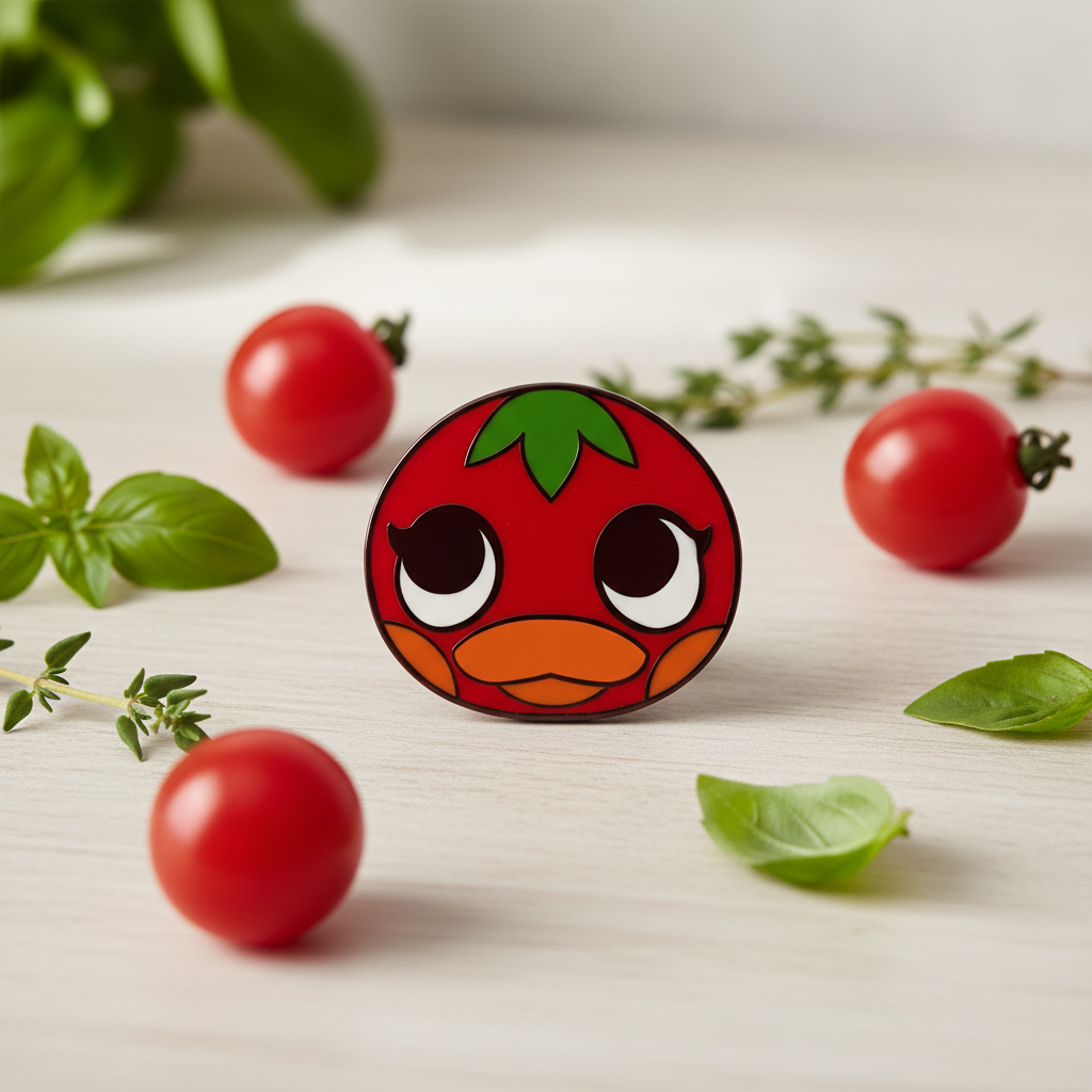 Duck and Tomato Pin