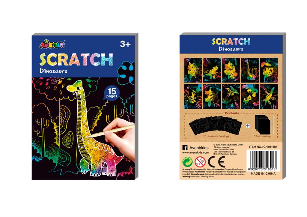 Mini Scratch Book - Dinosaurier