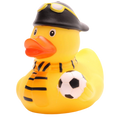 Gelb-schwarze Fußball-Fan-Ente