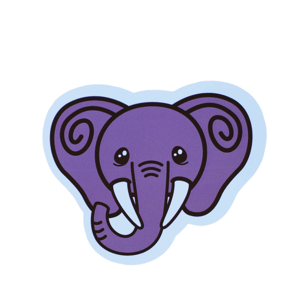 Autocollant éléphant