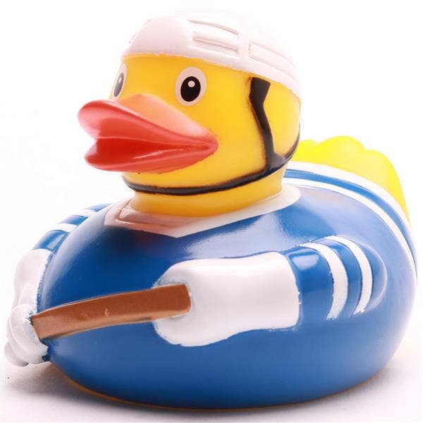 Blue Ice Hockey Duck