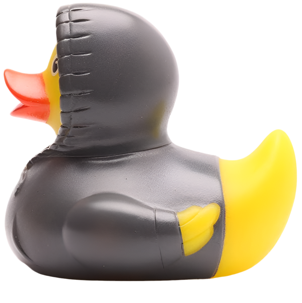 Kapuzenpullover mit Entenmotiv - Grau