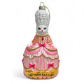 Boule de Noël Chat Blanc Marie Antoinette “Let Them Eat”