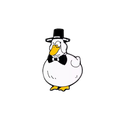 Gentleman's White Duck Pin