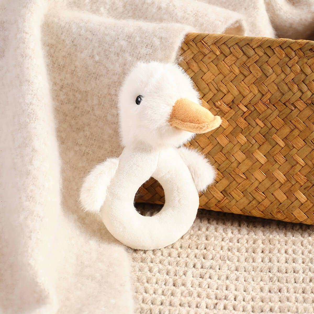 Mabel the Duck Plush Rattle
