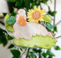 Frühlings-Enten-Aufkleber