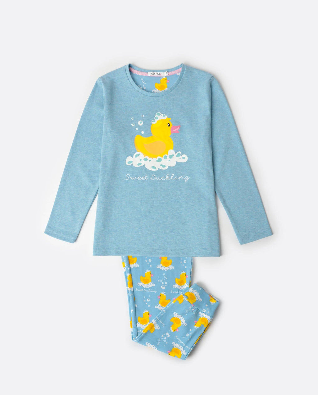Kinder-Langarmpyjama – Ente „Sweet Duckling“