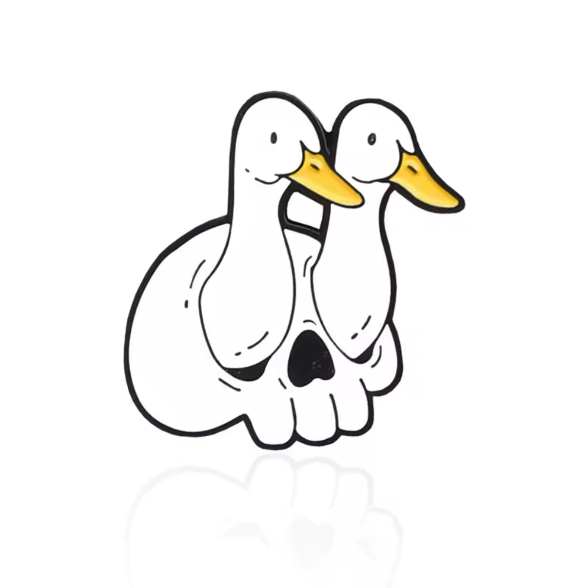 Pin's Canards Blancs Skull