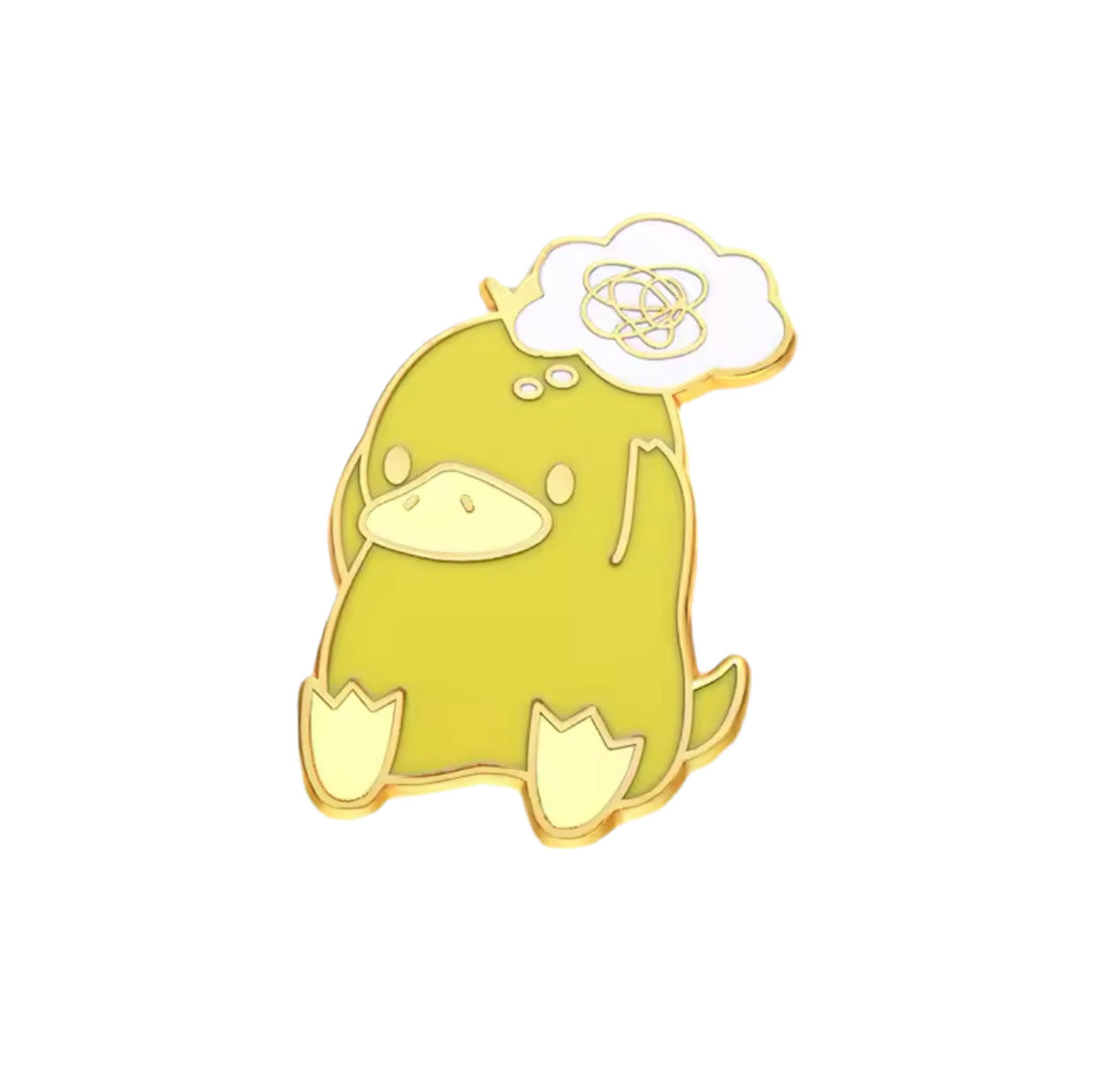 Pin's Canard Jaune Embrouillé