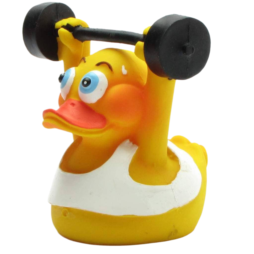 Gewichtheber-Ente