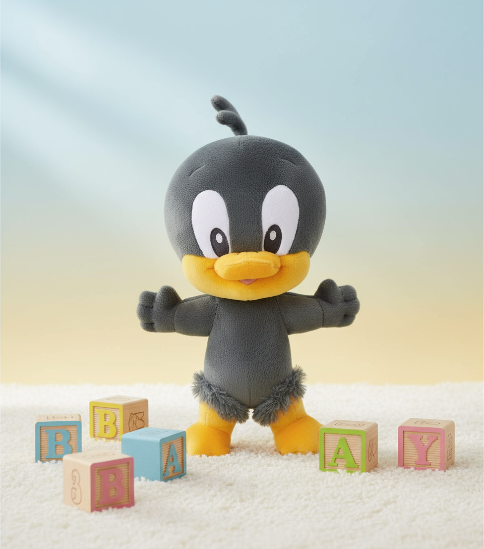 Looney Tunes Plüschtier – Baby Daffy