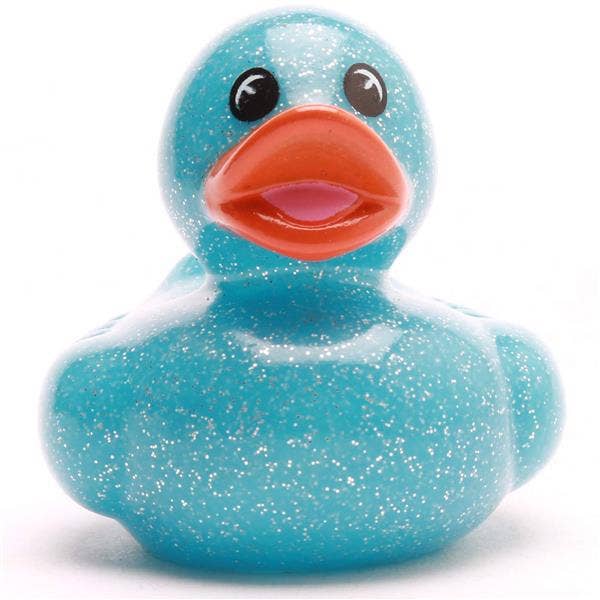 Mini Glitter Duck - blue