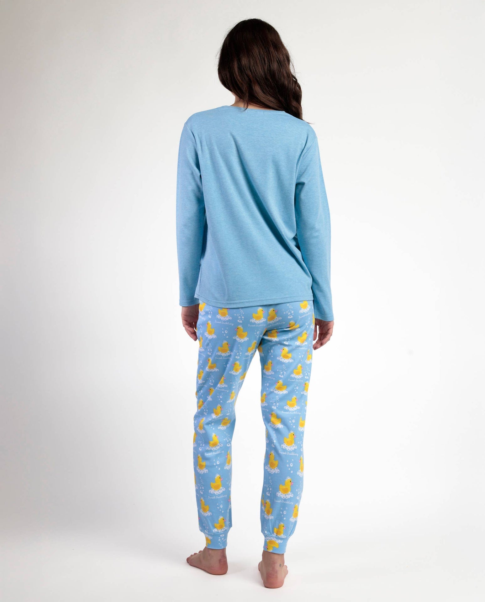 Schlafanzug Langarm Damen – Ente „Sweet Duckling“