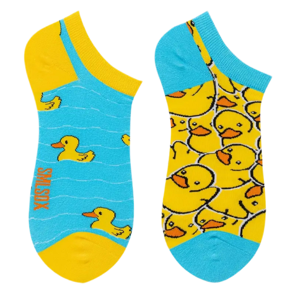 Kurze Socken mit Entenmotiv