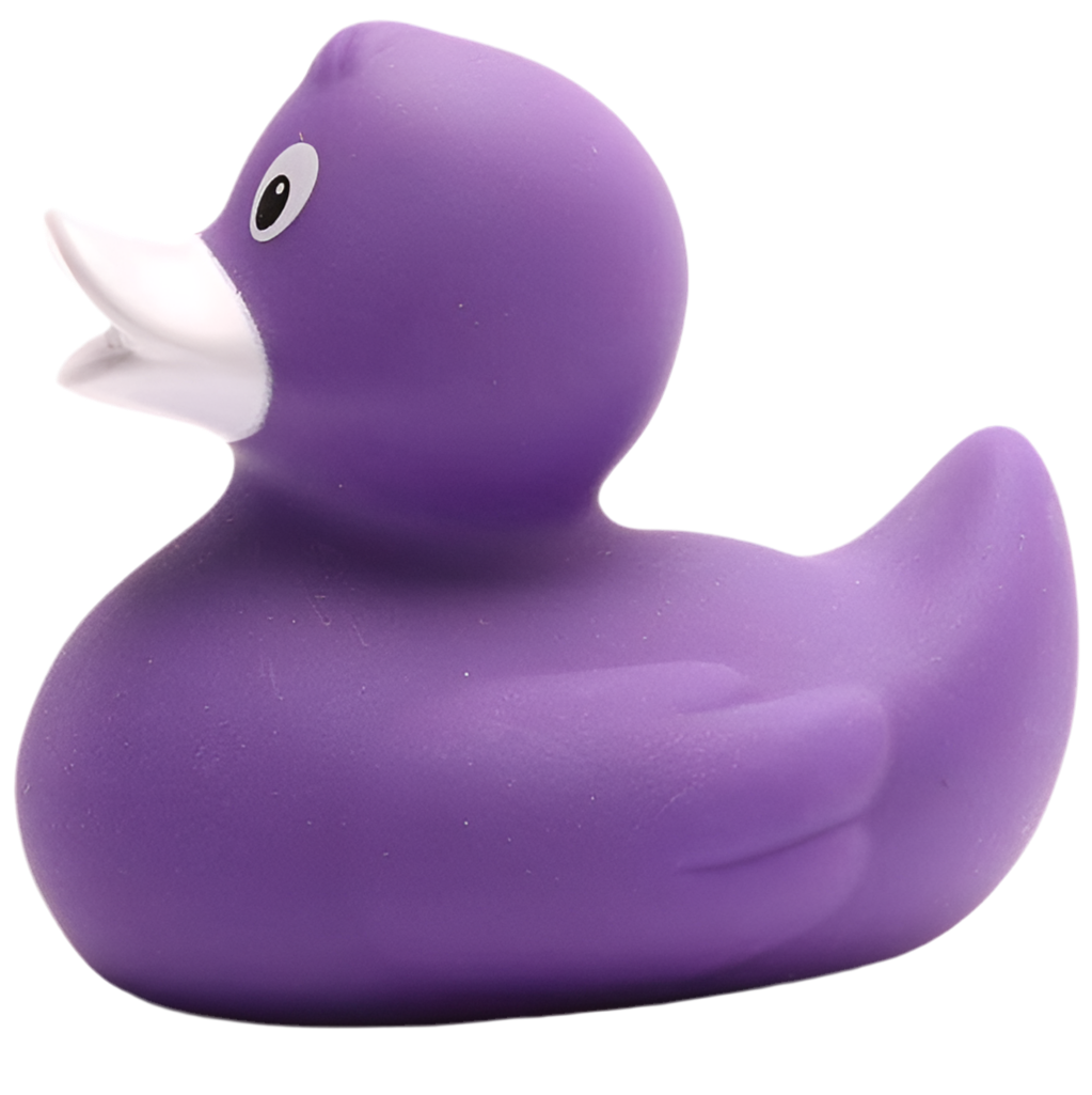 Klassische lila Ente