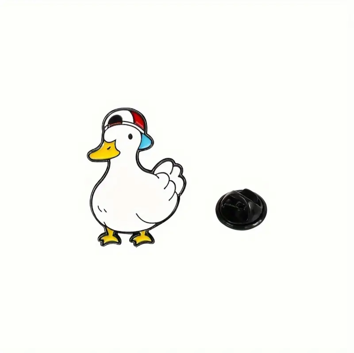 Pin's Canard Blanc Casquette