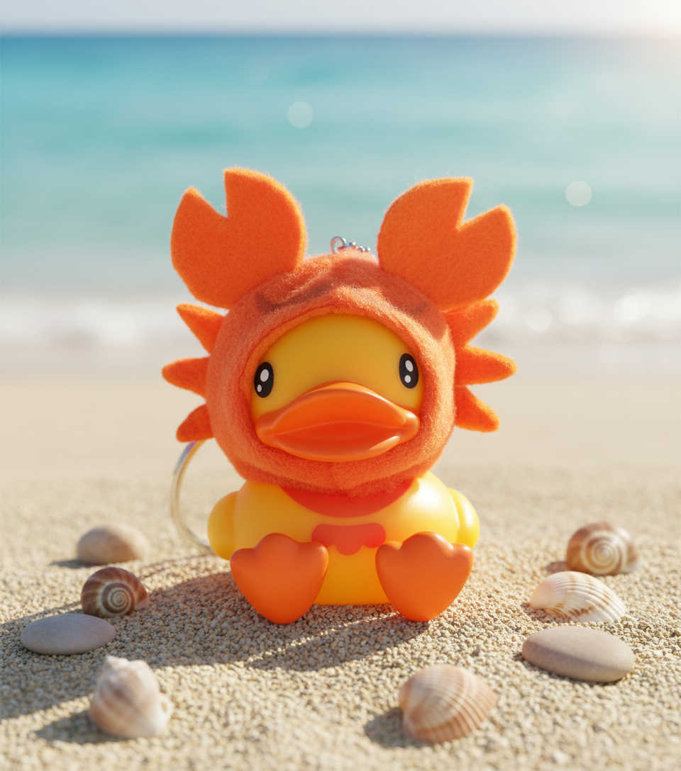 Crab Duck Schlüsselanhänger