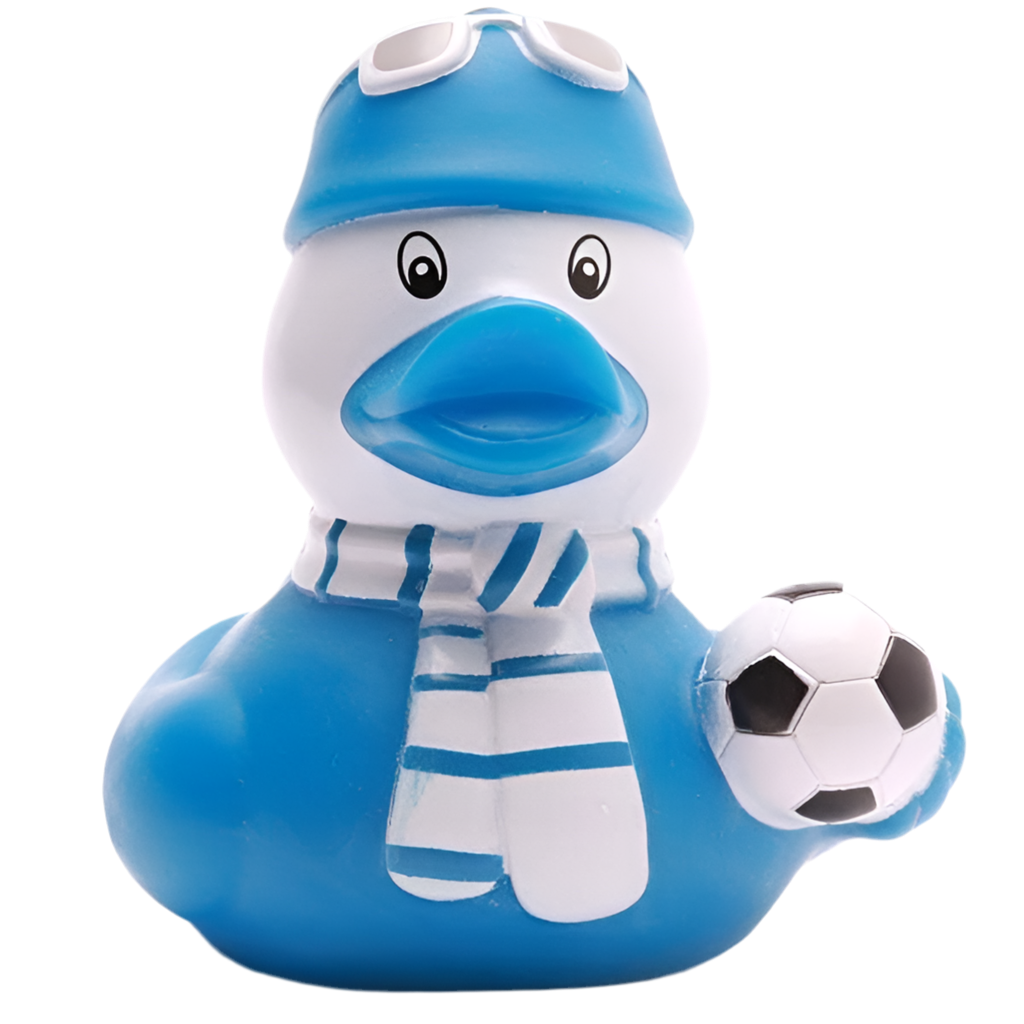 Canard Supporter de Football Bleu