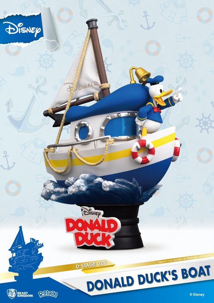 diorama d stage le bateau de donald duck