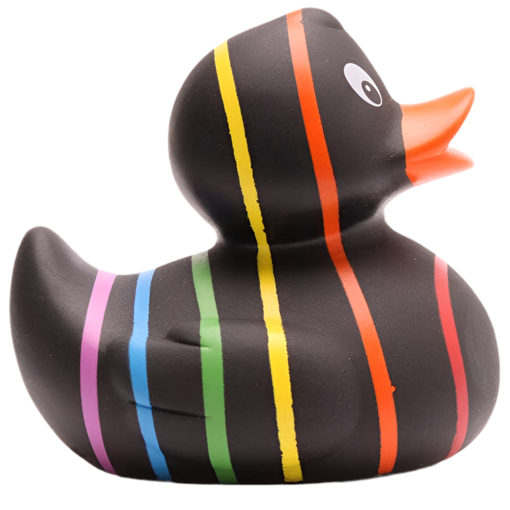 Classic Black Rainbow Duck