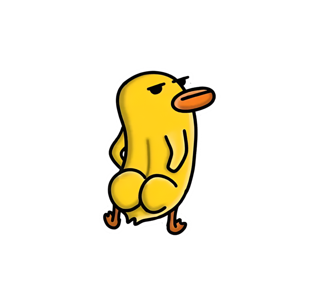 auto-collant-jaune-fesses