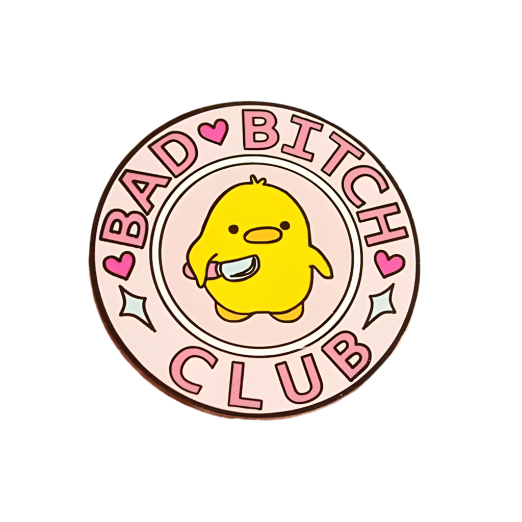 Pin's Canard Jaune "Bad Bitch Club"